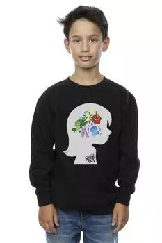 Толстовка с силуэтом головы наизнанку Disney, черный