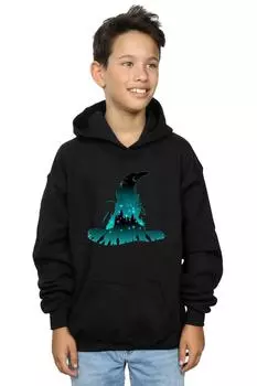 Толстовка с силуэтом Хогвартса Harry Potter, черный