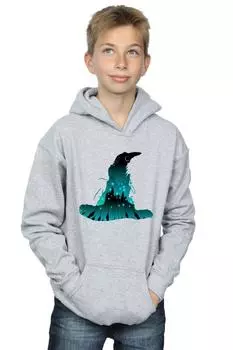 Толстовка с силуэтом Хогвартса Harry Potter, серый