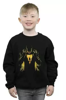 Толстовка с силуэтом молнии Shazam DC Comics, черный