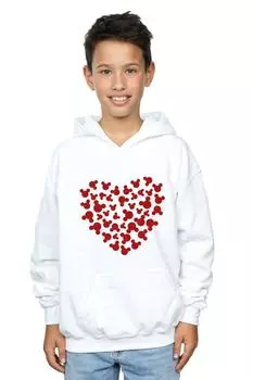 Толстовка с силуэтом сердца Микки Мауса Disney, белый