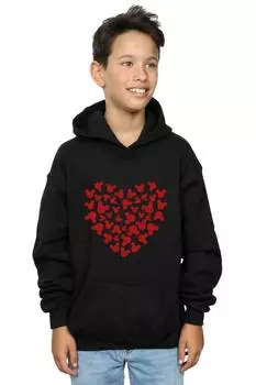 Толстовка с силуэтом сердца Микки Мауса Disney, черный