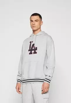Толстовка с символикой MLB LOS ANGELES DODGERS INFILL HOODIE New Era, серый