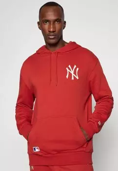 Толстовка с символикой MLB NEW YORK YANKEES LEAGUE ESSENTIALS HOODY New Era, красный