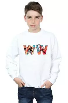 Толстовка с символом Wonder Woman 84 DC Comics, белый