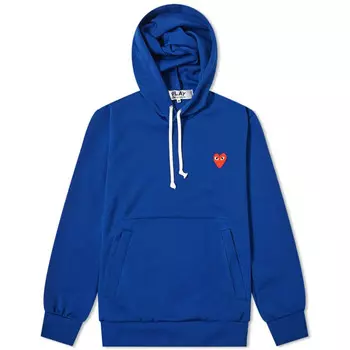 Толстовка с синим сердечком Comme Des Garcon, синий