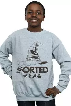 Толстовка с сортировочной шляпой Harry Potter, серый