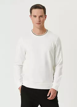 Толстовка с сотовой полоской на шее. Beymen Club, белый
