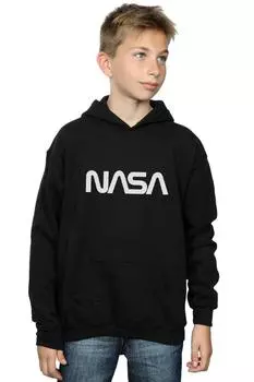 Толстовка с современным логотипом NASA, черный