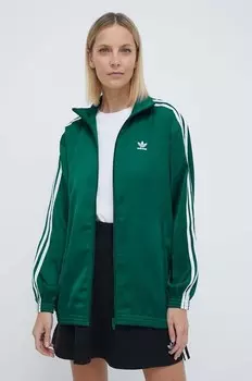 Толстовка с спортивным верхом adidas Originals, зеленый
