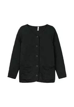 Толстовка с стеганой подкладкой sheego, черный