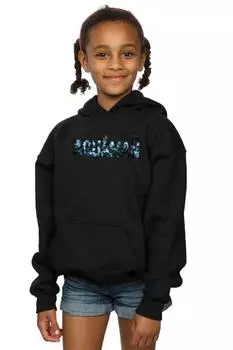 Толстовка с текстовым логотипом Aquaman DC Comics, серый