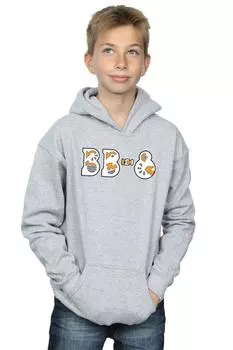 Толстовка с текстовым логотипом The Rise Of Skywalker BB-8 Star Wars, серый