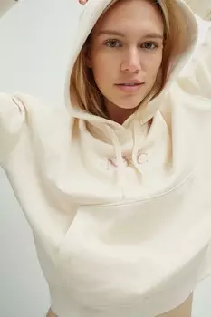 Толстовка с текстовым мотивом H&M, бежевый