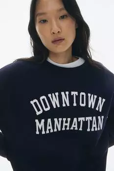 Толстовка с текстовым мотивом H&M, мультиколор