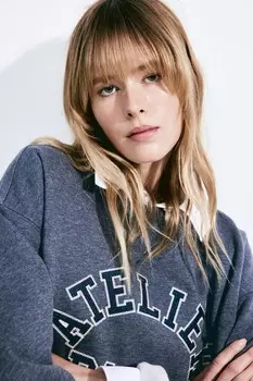 Толстовка с текстовым мотивом H&M, мультиколор