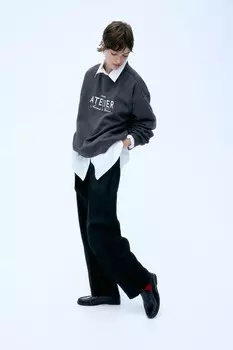 Толстовка с текстовым мотивом H&M, мультиколор