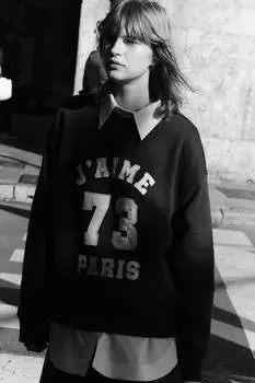 Толстовка с текстовым мотивом H&M, мультиколор