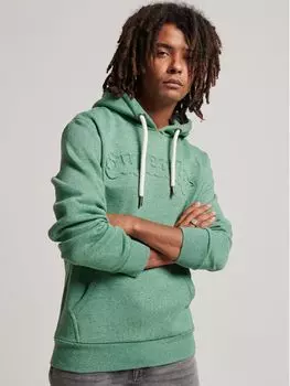 Толстовка с тиснением Vintage Cooper Class Superdry, ярко-зеленая крошка