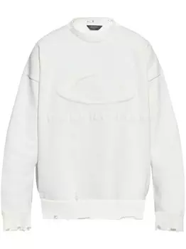 Толстовка с тисненым логотипом Balenciaga, белый