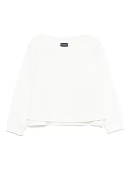 Толстовка с тисненым логотипом Emporio Armani, белый