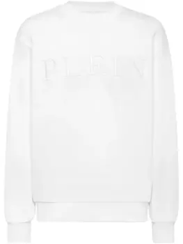 Толстовка с тисненым логотипом Philipp Plein, белый