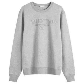 Толстовка с тональным логотипом Valentino, серый
