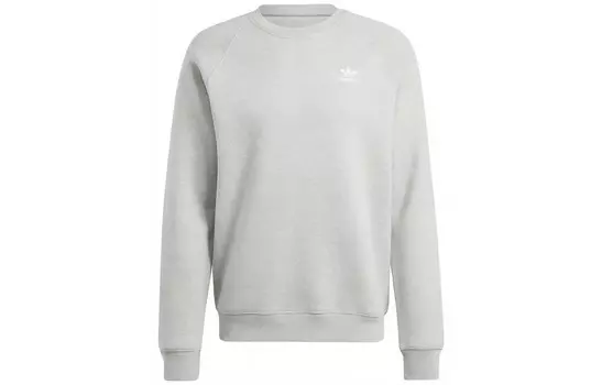Толстовка с трилистником мужская серая Adidas Originals, серый