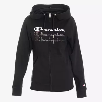 Толстовка с тройным логотипом и полной молнией Champion, черный