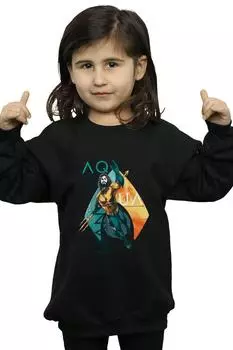 Толстовка с тропическим значком Aquaman DC Comics, черный