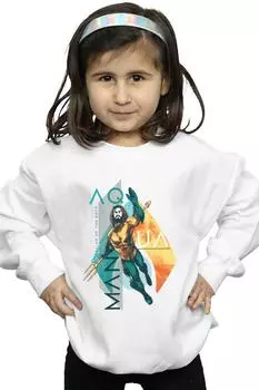 Толстовка с тропическим значком Aquaman DC Comics, белый