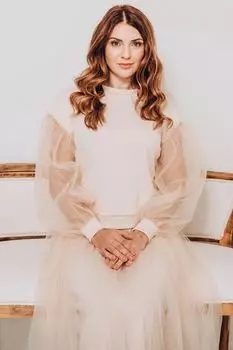 Толстовка с тюлевыми рукавами Familysta, бежевый