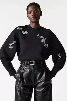 Толстовка с украшениями & Other Stories, черный