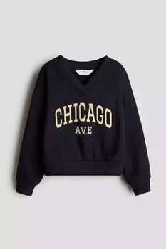 Толстовка с v-образным вырезом H&M, мультиколор