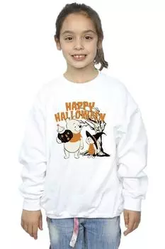 Толстовка с Винни-Пухом и Пятачком на Хэллоуин Disney, белый