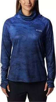 Толстовка с вентиляционным отверстием Super Tidal Tee Columbia, цвет Violet Sea Camo Gradient