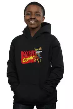 Толстовка с винтажным логотипом Blast Marvel Comics, черный