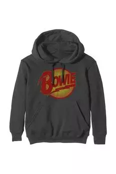 Толстовка с винтажным логотипом Diamond Dogs David Bowie, серый