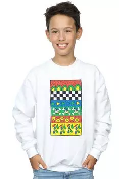 Толстовка с винтажным узором Donald Duck Disney, белый