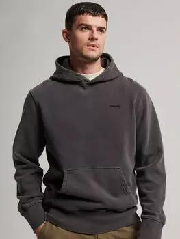 Толстовка с винтажным знаком Superdry, мытый черный