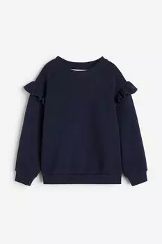 Толстовка с воланами H&M, синий