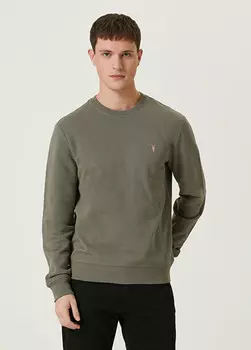 Толстовка с вороном Allsaints, хаки