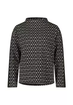 Толстовка с воротником BETTY BARCLAY, цвет Schwarz Beige