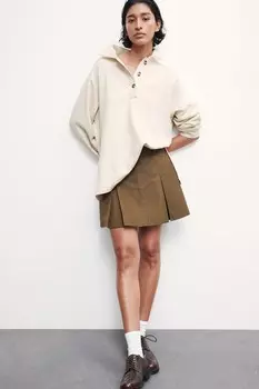 Толстовка с воротником H&M, бежевый