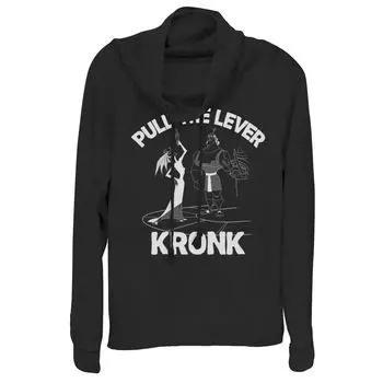 Толстовка с воротником-хомутом Disney's Emperors New Groove Juniors Yzma Pull The Lever Licensed Character, черный