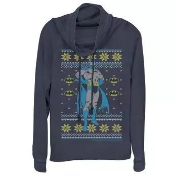 Толстовка с воротником-хомутом для юниоров Batman Proud Pose Licensed Character, темно-синий