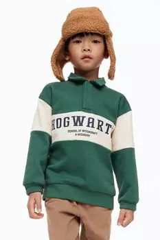 Толстовка с воротником и принтом H&amp;M