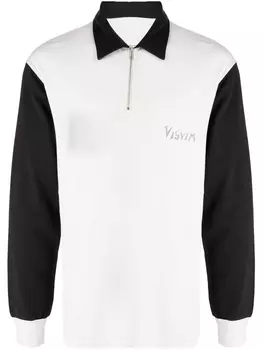 Толстовка с воротником на молнии и логотипом visvim, белый