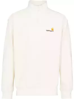 Толстовка с воротником на молнии и вышитым логотипом CARHARTT WIP, белый