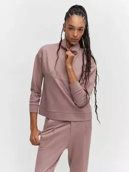 Толстовка с воротником на молнии Mango, фиолетовый